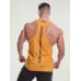 Gym Panel Stringer Vest men’s Running Bodybuilding Fitness Beach Gym Wear shh stringer- Gold M-stringer-009